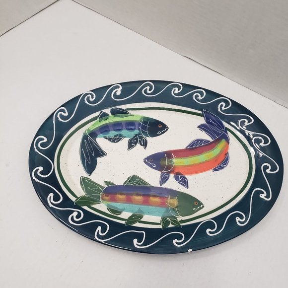 SALMON 2001 Julie Ueland for Harry & David Platter - Picture 1 of 15